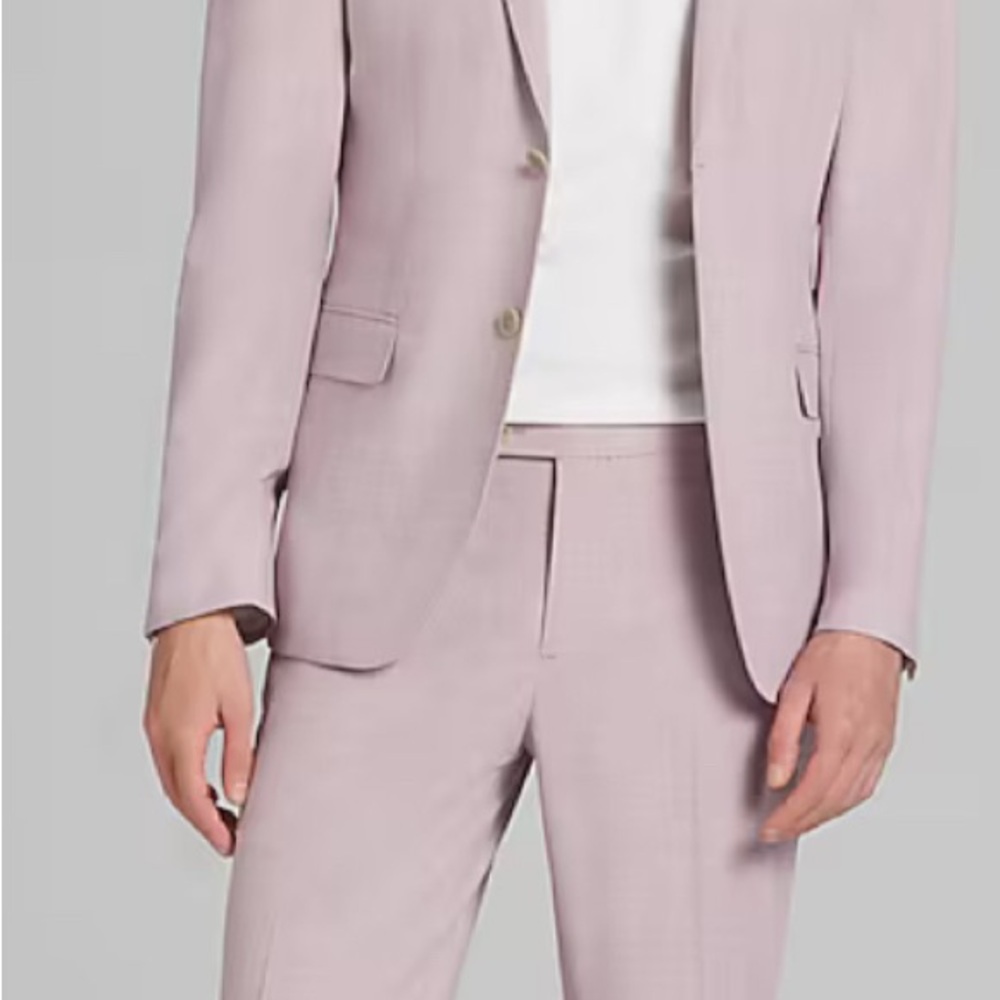 NEW Skinny fit Dusty Pink Men's Suit